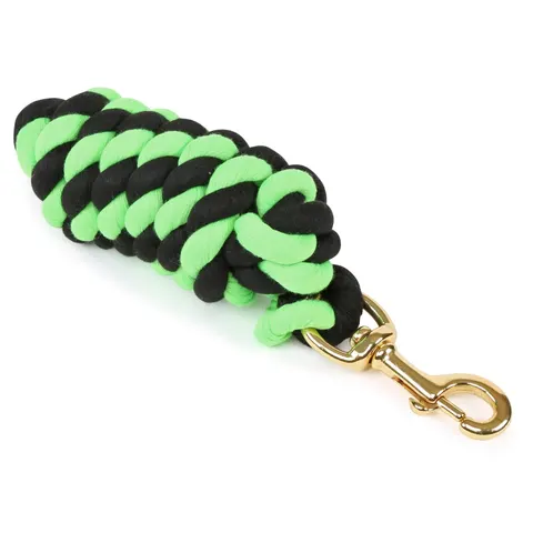 Shires Twisted Lead Rope - Black/Lime – image 1