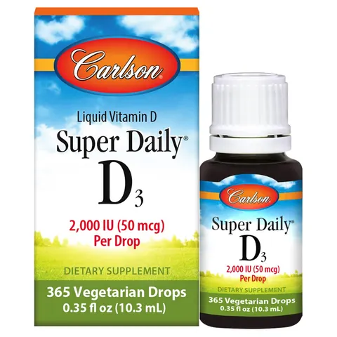 Carlson Labs Super Daily D3, 2000 IU - 10 ml. – image 1