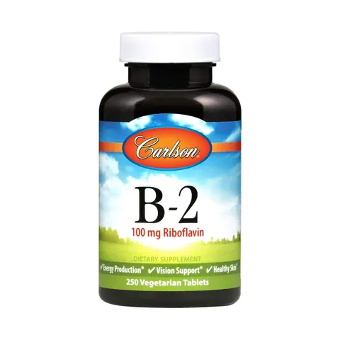 Carlson, B-2, 100 mg, 250 Vegetarian Tablets – image 1