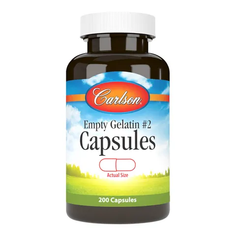 Carlson, Empty Gelatin Capsules #2 , 200 Capsules – image 1
