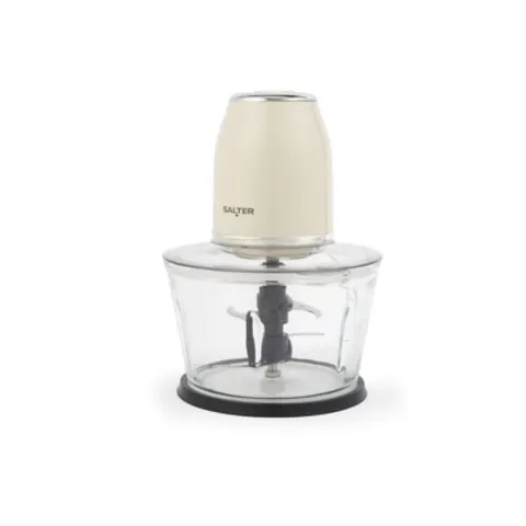 Salter Retro Glass Chopper – Cream – image 1