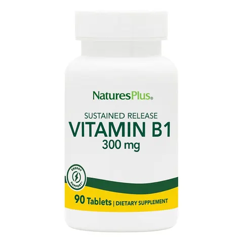 NaturesPlus, Vitamin B1, 300 mg, 90 Tablets – image 1