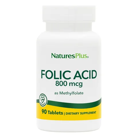NaturesPlus Folic Acid - 90 Tablets – image 1