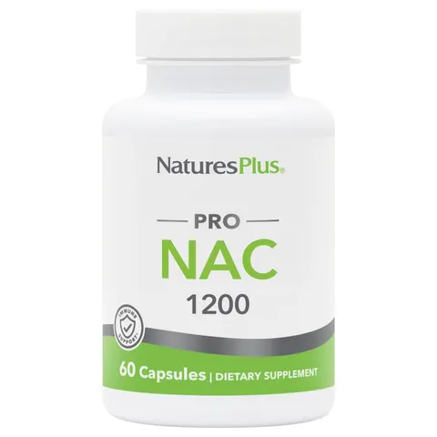 NaturesPlus, Pro, NAC 1200, 60 Capsules (600 mg per Capsule) – image 1
