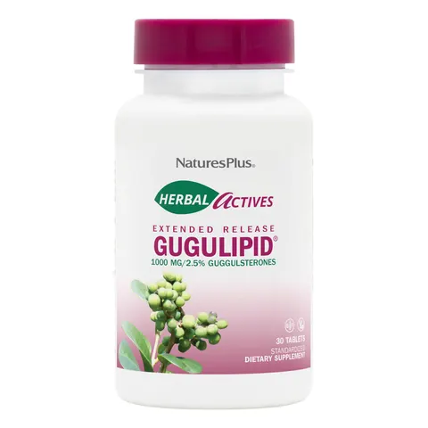 Natures Plus Gugulipid 1000 mg Extended Release - 30 Vegan Tablets – image 1