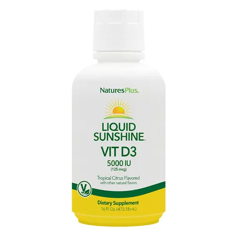 NaturesPlus Liquid Sunshine Vitamin D3 473 Ml. – image 1