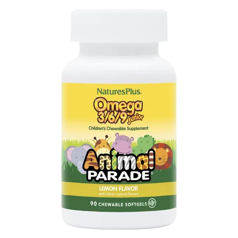 NaturesPlus Animal Parade Omega 369 Junior 90 Perlas – imagen 1