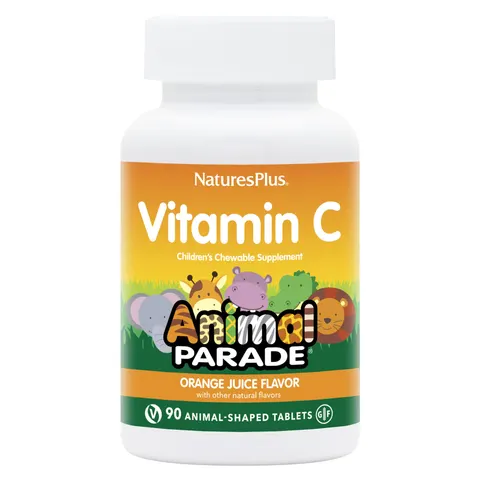 NaturesPlus Vitamin C Animal Parade - 90 Chewable Tablets 90 Units – image 1