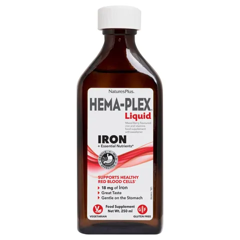 Hema-Plex Liquid, Iron + Essential Nutrients, Mixed Berry – image 1