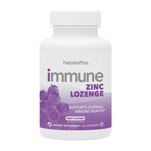 Nature's Plus, Immune Zinc, Berry, 60 Lozenges – image 1
