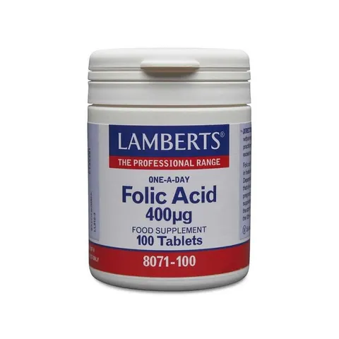 Lamberts ÁCIDO FÓLICO 400µg 100 Tabs – imagen 1