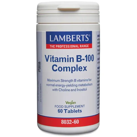 Lamberts VITAMIN B-100 COMPLEX 60 Tabs – imagen 1