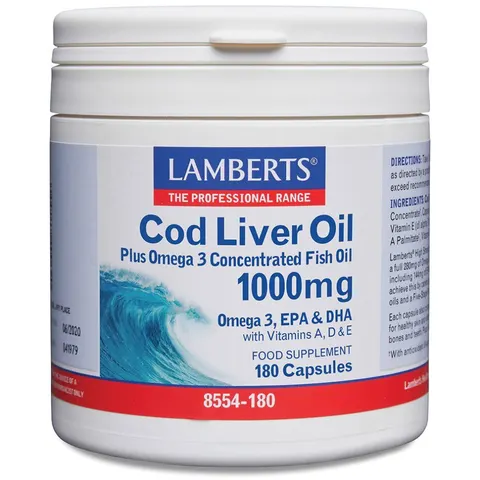 Lamberts Aceite de hígado de bacalao 180cáps – imagen 1