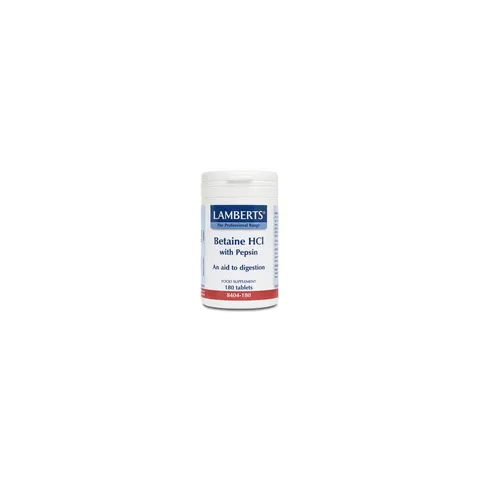 Lamberts Betaina HCL con Pepsina 180comp – imagen 1