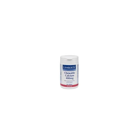 Lamberts CALCIO MASTICABLE 400mg 60 Tabs – imagen 1