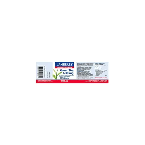 Lamberts Chá Verde 5000 mg Comp 60 – imagen 1