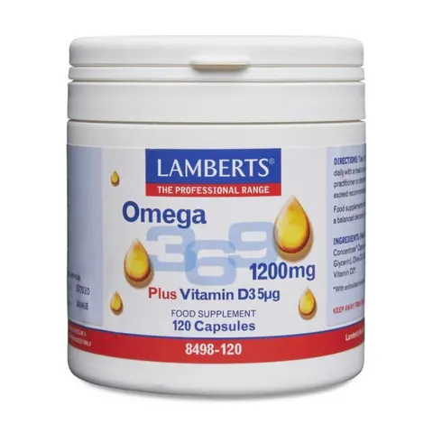 Lamberts OMEGA 3,6,9 + VITAMINA D3 120 Caps – imagen 1
