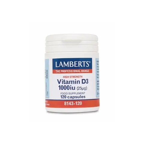 Lamberts Vit D3 1000 Iu 120 caps – imagen 1