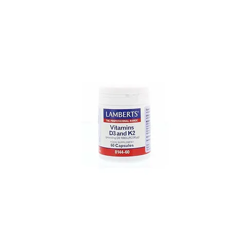 Lamberts Vitamins D3 and K2 60 caps – image 1