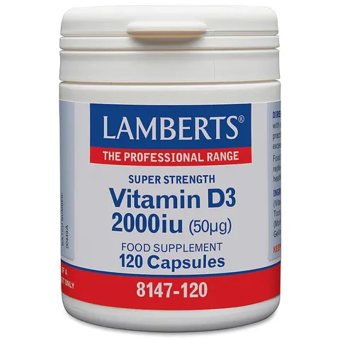 Lamberts Vit D3 2.000 Ui 120 caps – imagen 1