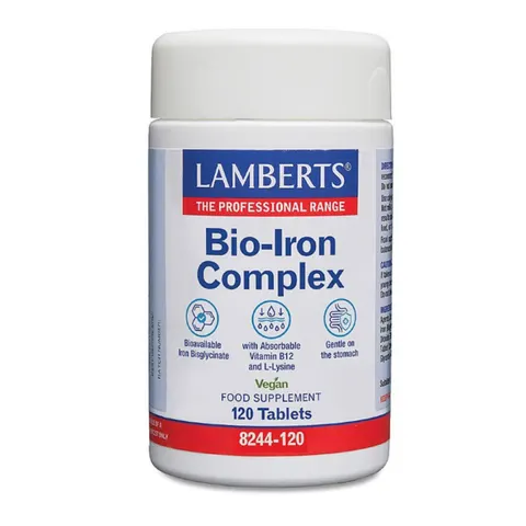 Lamberts Bio-Eisen-Komplex Vegan 120 Tabletten – Bild 1