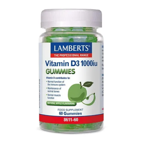 Lamberts Vitamina D3 1000 Ui 60 Gummies – imagen 1