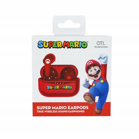 OTL Auricolari Bluetooth Super Mario Earpods-red – immagine 1
