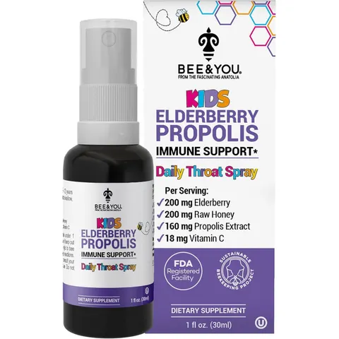 Kids Elderberry Propolis Daily Throat Spray – image 1