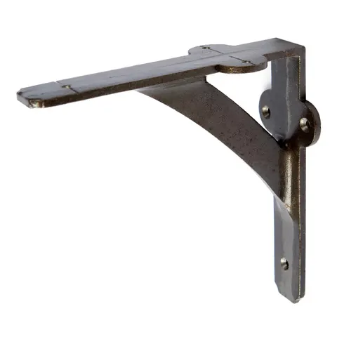 Hammer & Tongs Iron Shelf Bracket - D150mm - Raw – image 1