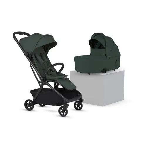 Silver Cross Nia Stroller & Carrycot - Conifer – Green – image 1