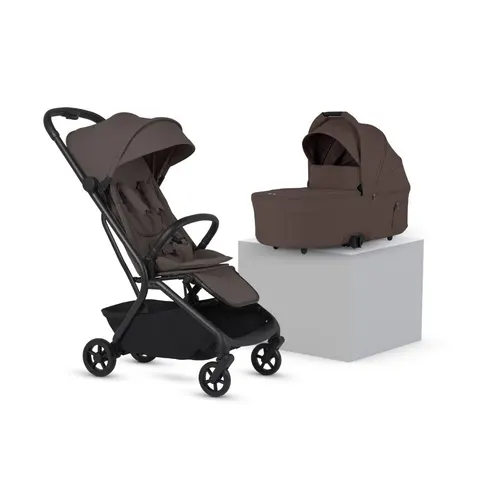 Silver Cross Nia Stroller & Carrycot - Chocolate – Brown,Black – image 1