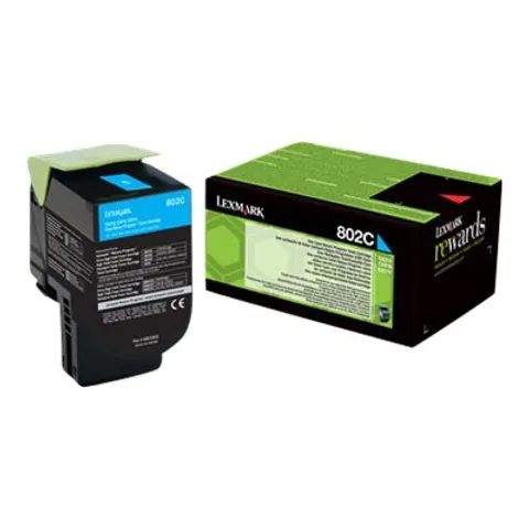 Lexmark 802C (80C20C0) toner cian – 475556 – imagen 1