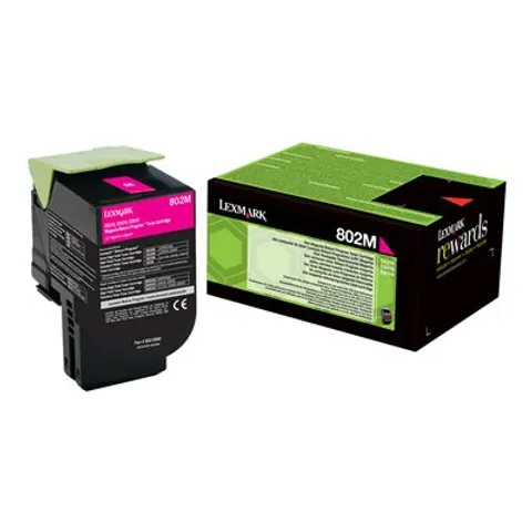 Lexmark 802M (80C20M0) toner magenta – imagen 1