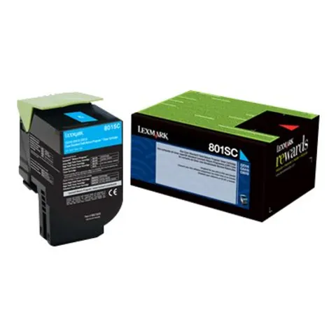 Toner Lexmark Cyan – afbeelding 1