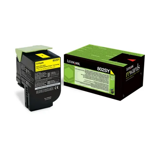 Lexmark 80C2SY0 (802SY) - Gelb - Toner – Bild 1