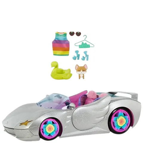 Mattel Barbie Auto giocattolo cabriolet extra lucida – immagine 1