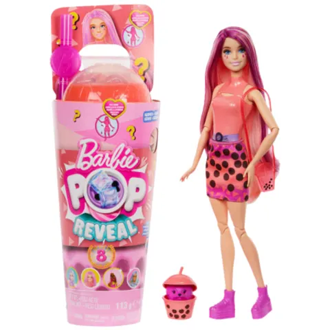 Barbie Pop Reveal Bubble Tea Series – Mango Mochi – image 1