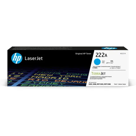 HP 222A (W2221A) - Cyan - Toner – Bild 1
