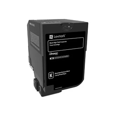 Lexmark 74C2HKE Toner-kit black return program Project. 20K pages ISO – image 1