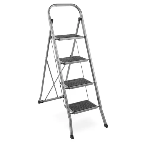 VonHaus 4 Tread Foldable Step Ladder – image 1