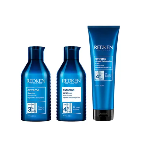 Redken Extreme Shampoo 300ml, Conditioner 300ml & Strength Builder Plu – image 1