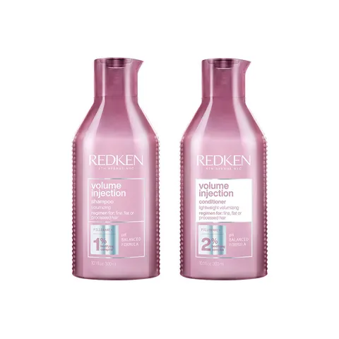 Redken Volume Injection Shampoo 300ml & Conditioner 300ml Duo – image 1