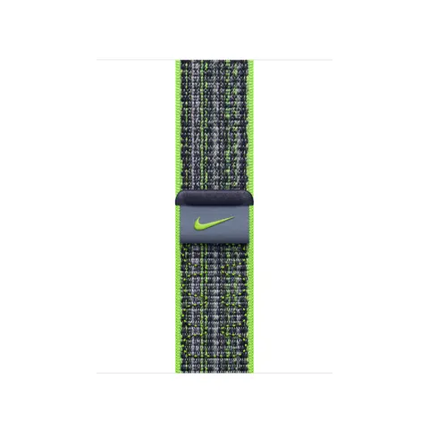 Apple Bright Green/Blue Nike Sport Loop - 41mm – afbeelding 1