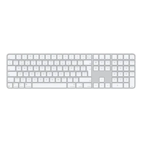 Apple Magic Keyboard with Touch ID and Numeric Keypad, Silver, Bluetooth, Niederländisch, 2 - 3 W – Bild 1