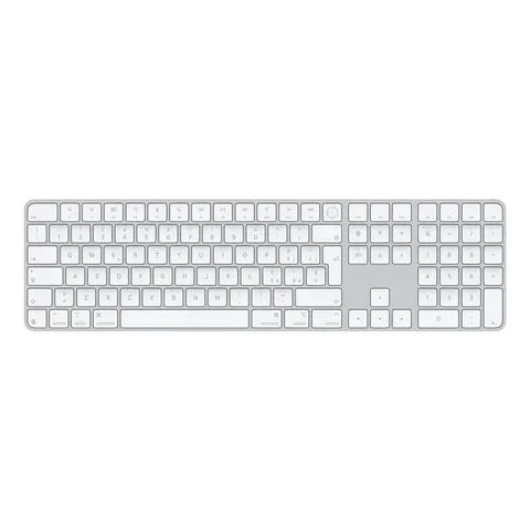 Tastiera computer Apple MXK73T A MAGIC KEYBOARD Touch ID Silver e Whit – immagine 1