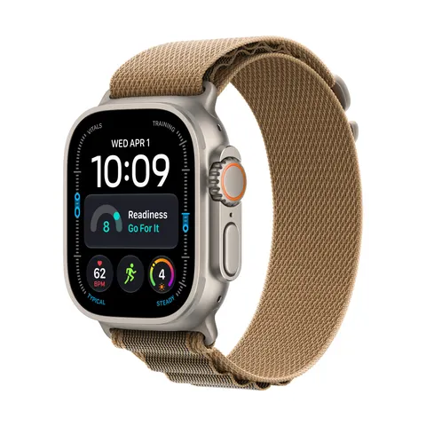 Apple Watch Ultra 4 GPS + Cell 49mm Titanium Desert Alpine Loop - M – Camel Medium – image 1