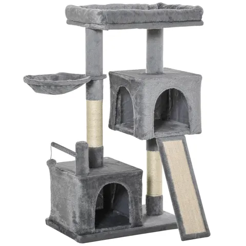 PawHut 111cm Cat Tree Tower Activity Centre with Scratching Post – image 1
