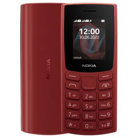 SIM Free Nokia 105 Mobile Phone - Red – image 1