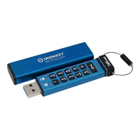 Kingston IronKey Keypad 200 - USB-Stick - 16 GB – Bild 1