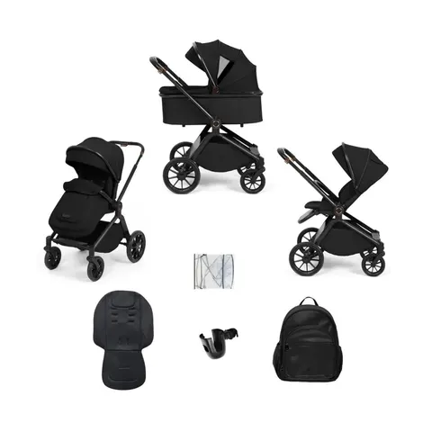 Ickle Bubba Altima Pram 9 pcs - Black – image 1